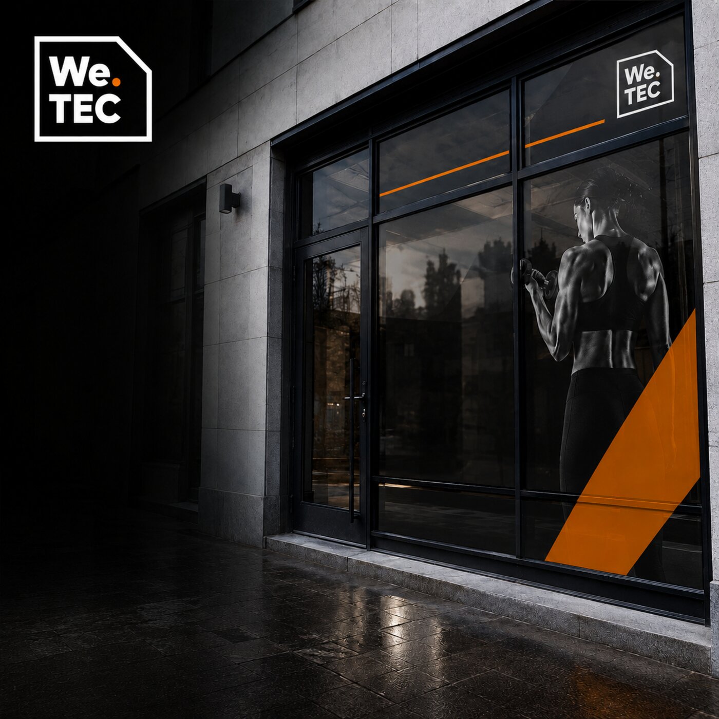 Polep výlohy We.TEC