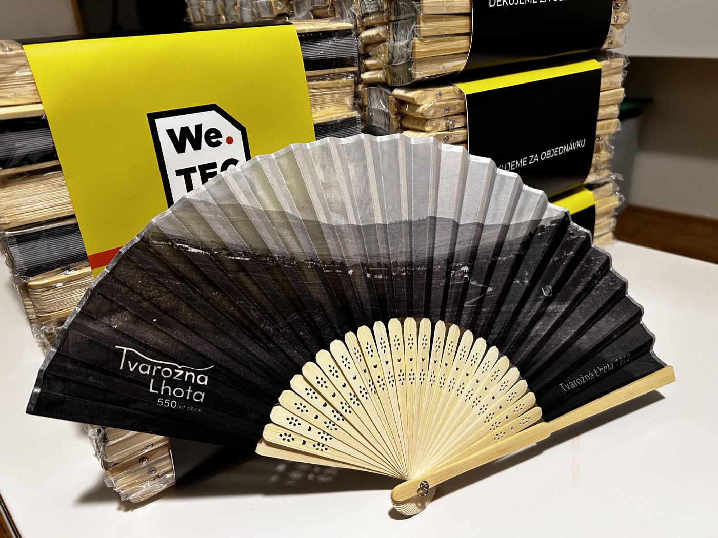 výroba vějířů s vlastním logem We.TEC 47